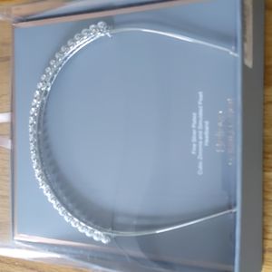 CZ & Simulated Pearl Headband